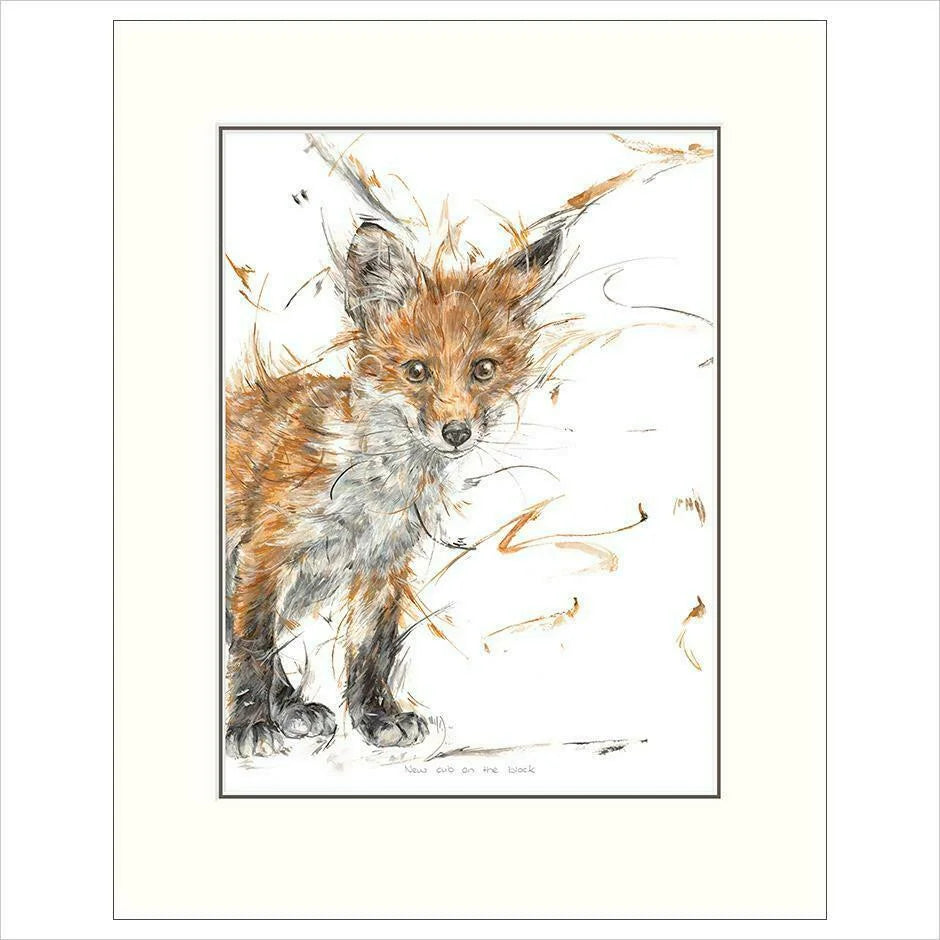New Cub on the Block Mounted Limited Edition Print by Aaminah Snowdon