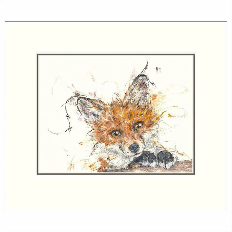 Little Mischief Mounted Limited Edition print by Aaminah Snowdon