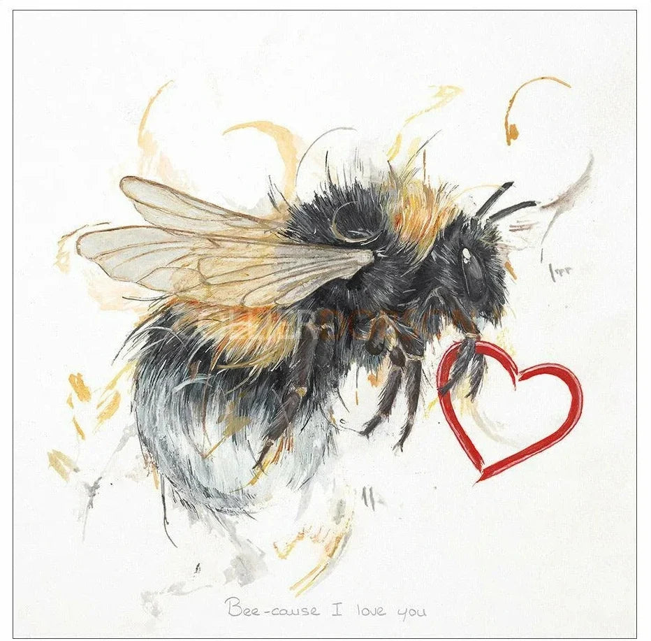 Bee-cause I Love You Limited Edition print by Aaminah Snowdon