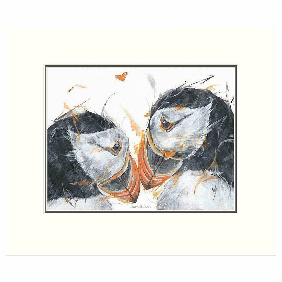 Homebirds Mounted Limited Edition print by Aaminah Snowdon