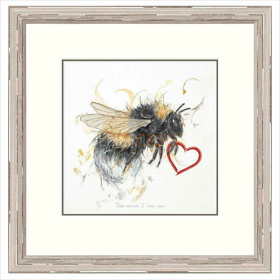 Bee-cause I Love You Framed Limited Edition print by Aaminah Snowdon