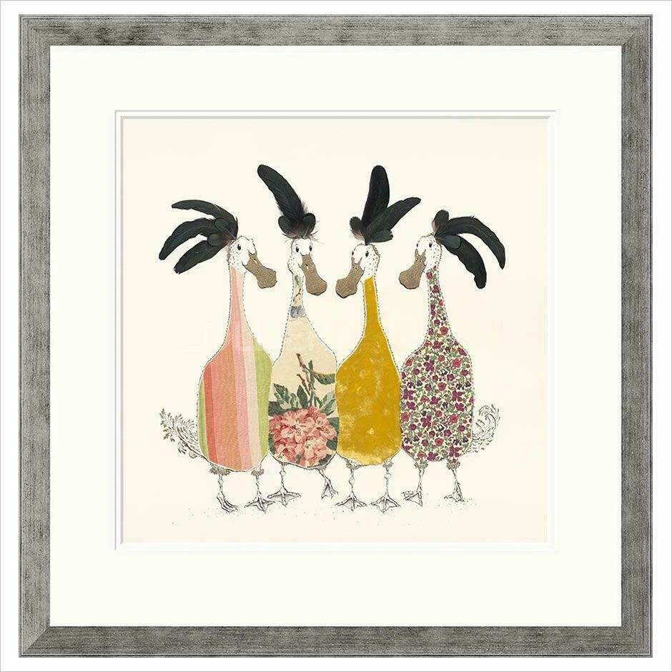 Gossip Girls Framed (option 1) Limited Edition Print by Anna Wright