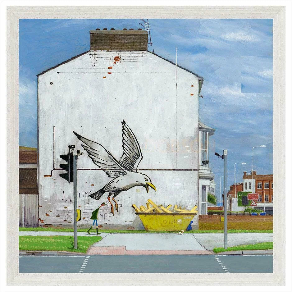 A Wingful of Fries Framed Artist's Proof Print by Chris Ross Williamson