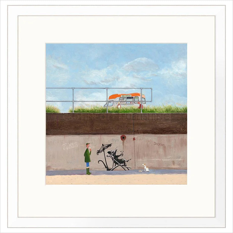 Chillin' Framed Limited Edition print by Chris Ross Williamson