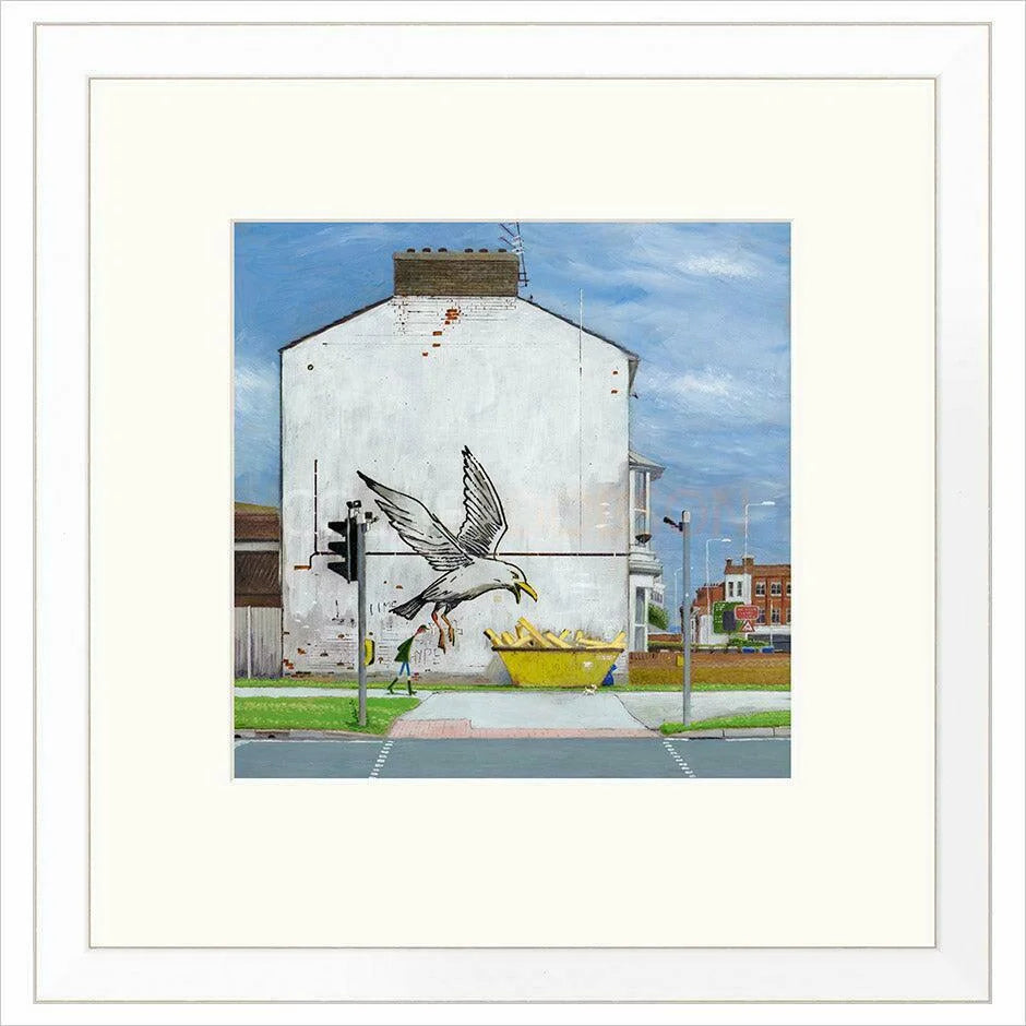 A Wingful of Fries Framed Limited Edition Print by Chris Ross Williamson