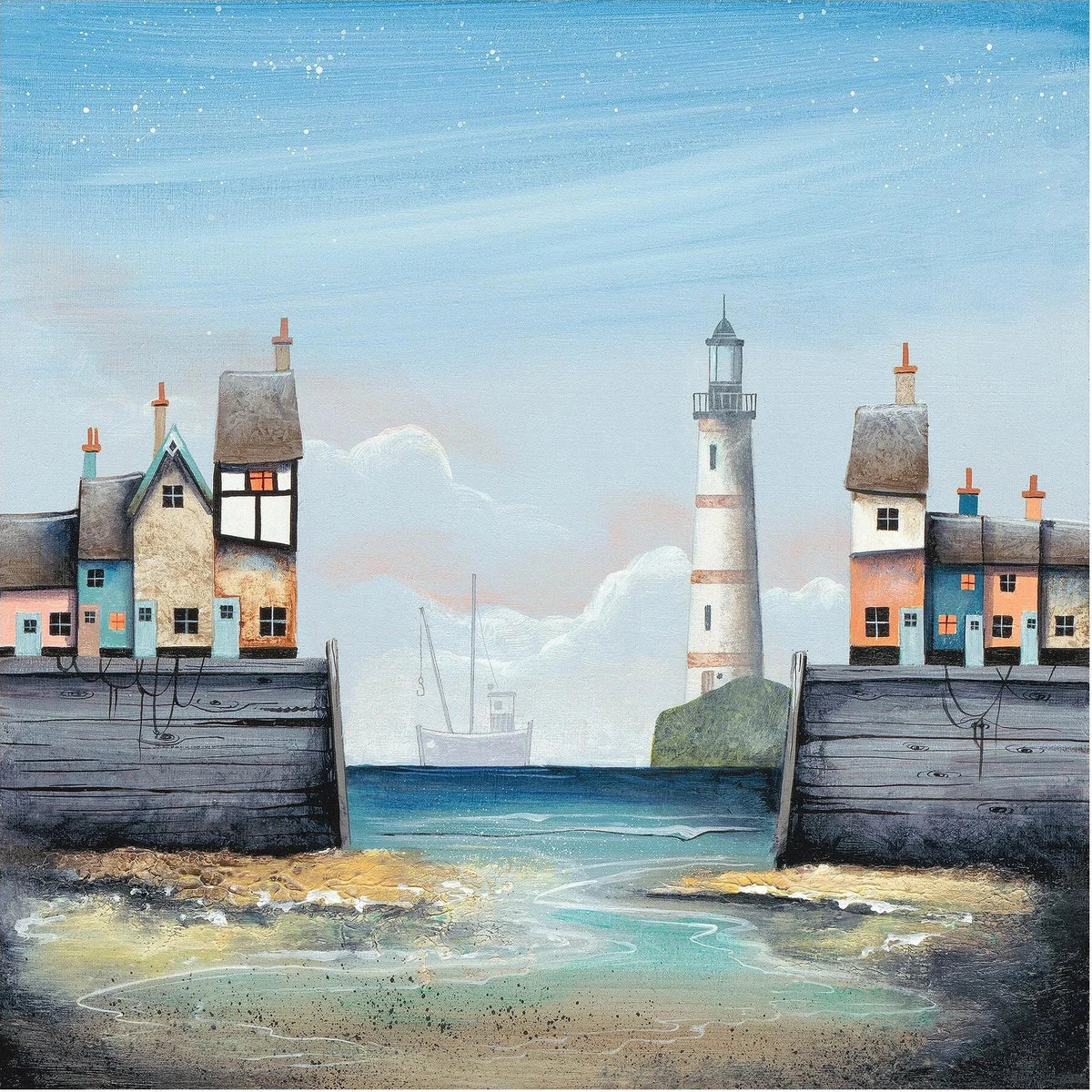 The Distant Trawler Limited Edition Print by Gary Walton