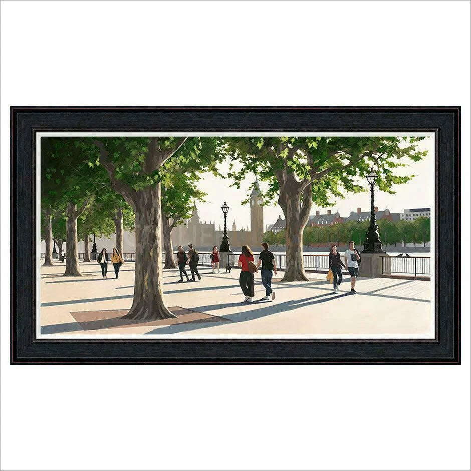 September Afternoon, South Bank Framed Limited Edition Print by Jo Quigley