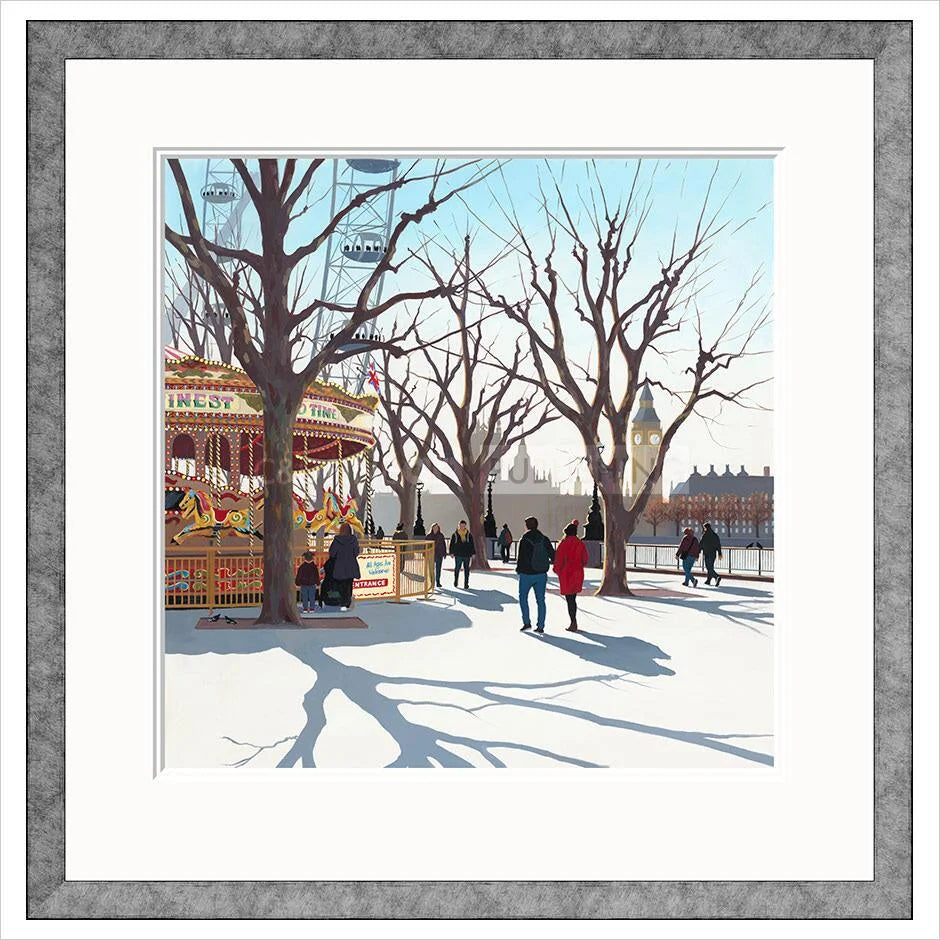 Carousel II Framed Limited Edition Print by Jo Quigley
