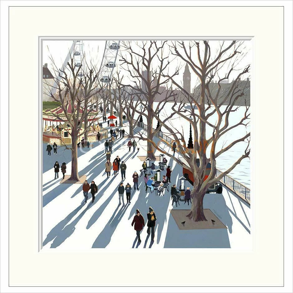 Cafe Society Mounted Limited Edition Print by Jo Quigley