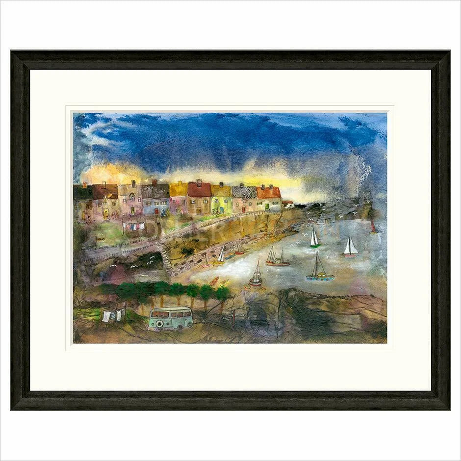 Camper Van Framed Limited Edition print by Rosa Sepple