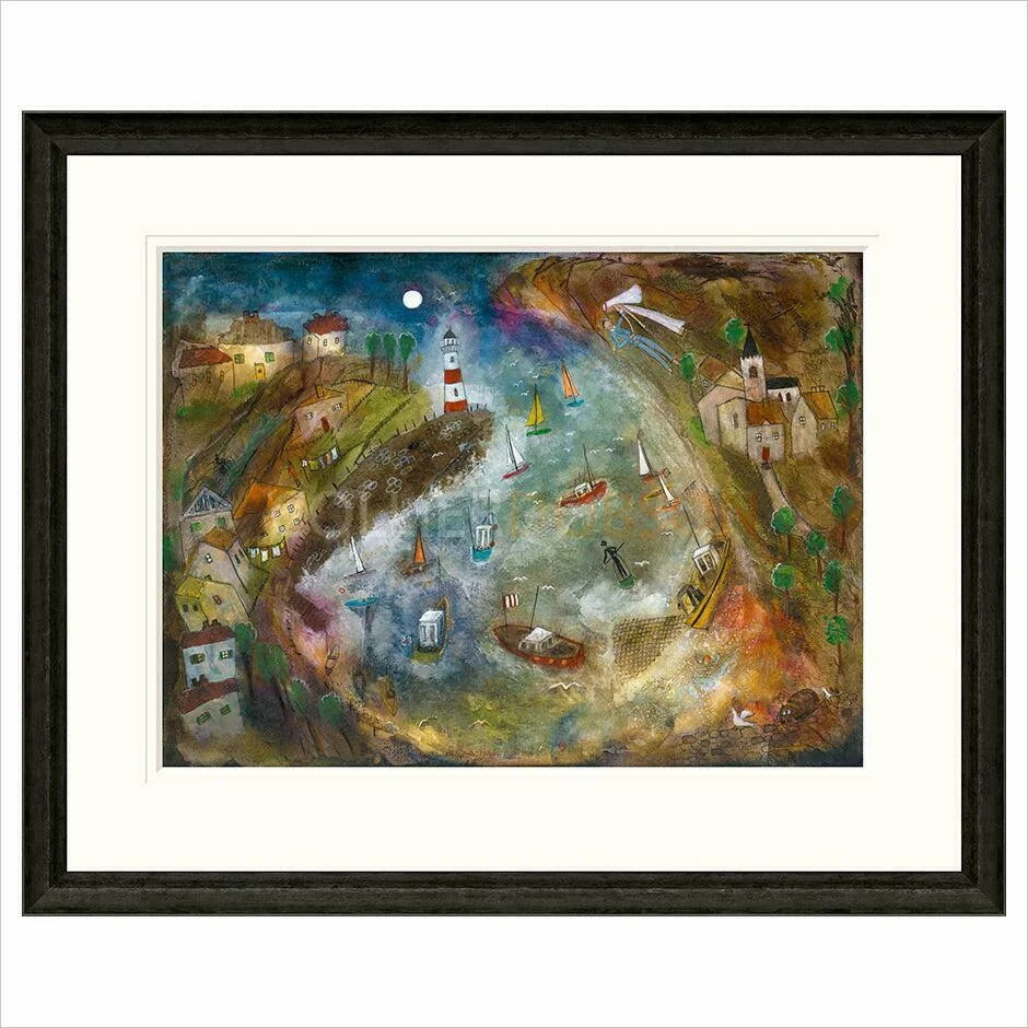 Harbour Life Framed Limited Edition print by Rosa Sepple