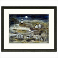 Moonlit Lighthouse Framed Limited Edition Print by Rosa Sepple