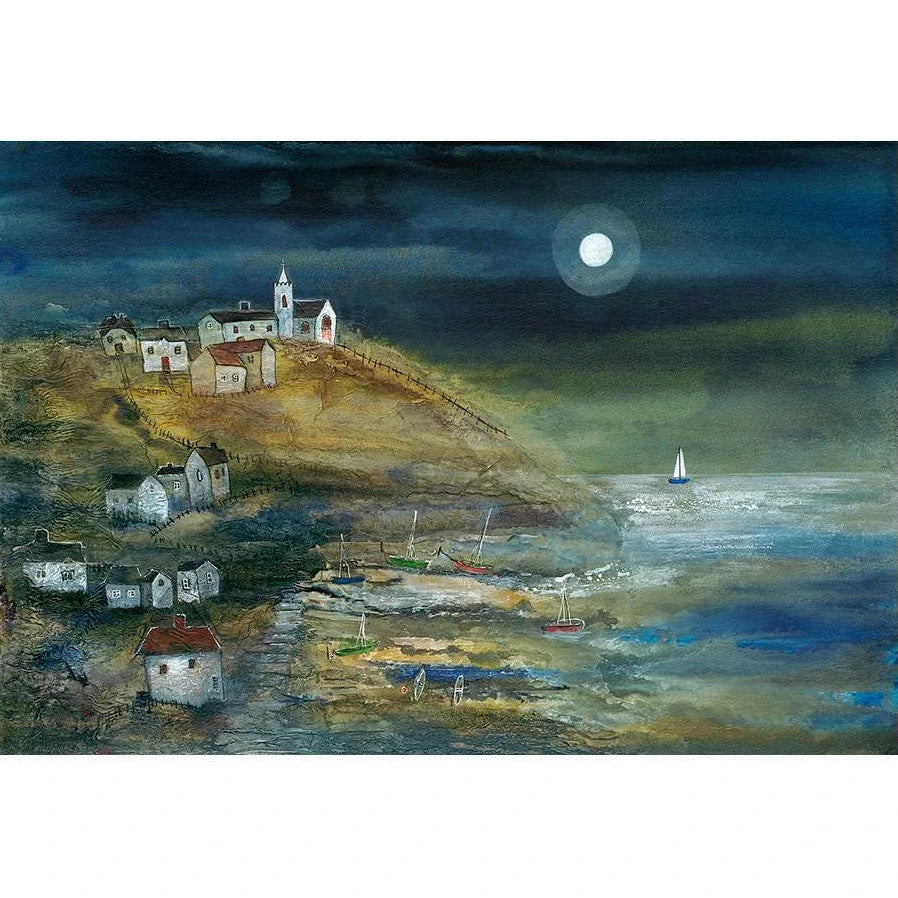 Coastal Village Limited Edition Print by Rosa Sepple