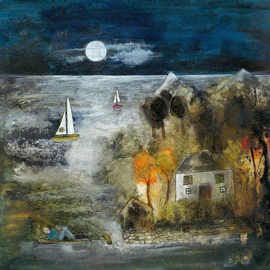 Night Fishing Limited Edition Print by Rosa Sepple