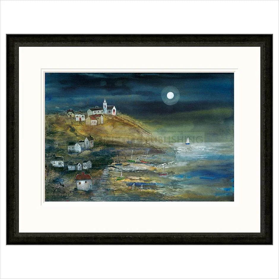 Coastal Village Framed Limited Edition Print by Rosa Sepple