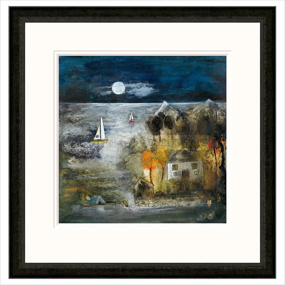 Night Fishing Framed Limited Edition Print by Rosa Sepple