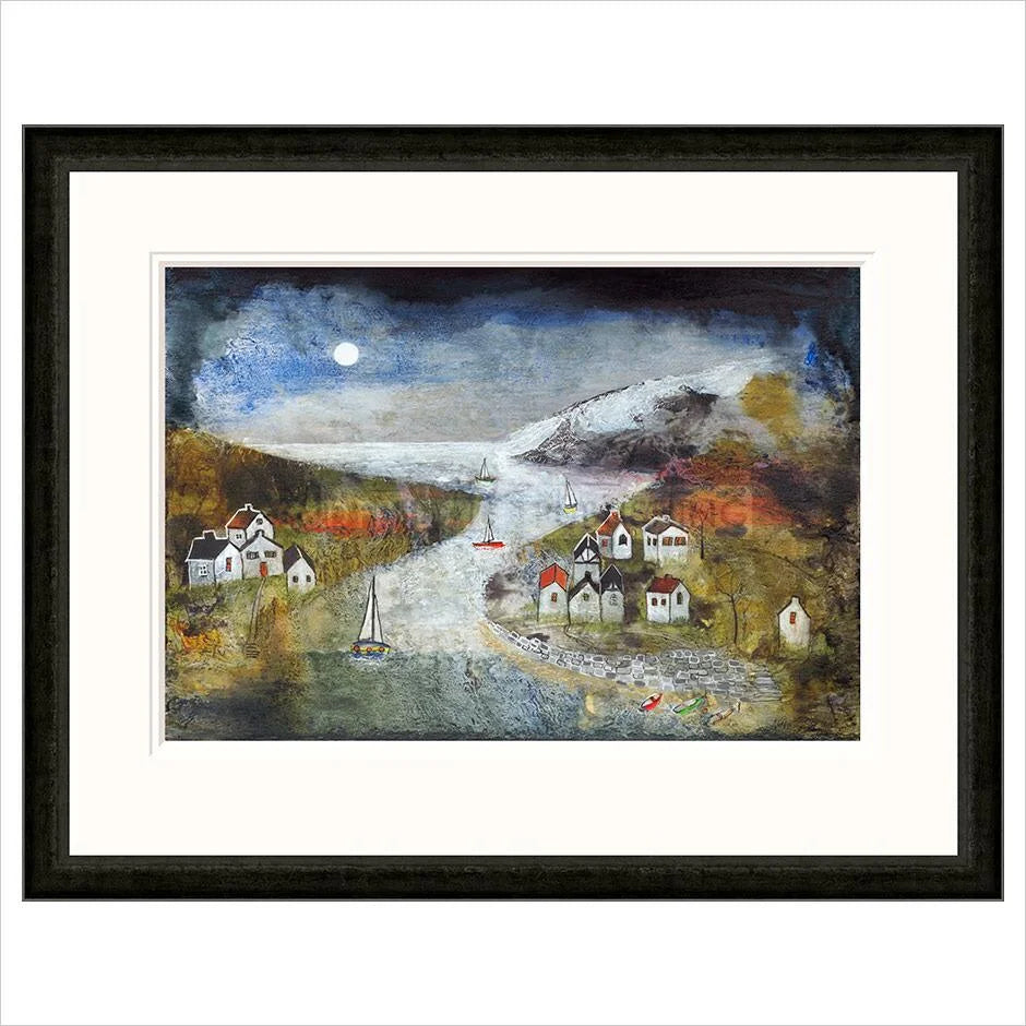 Riverside Dwellings Framed Limited Edition print by Rosa Sepple