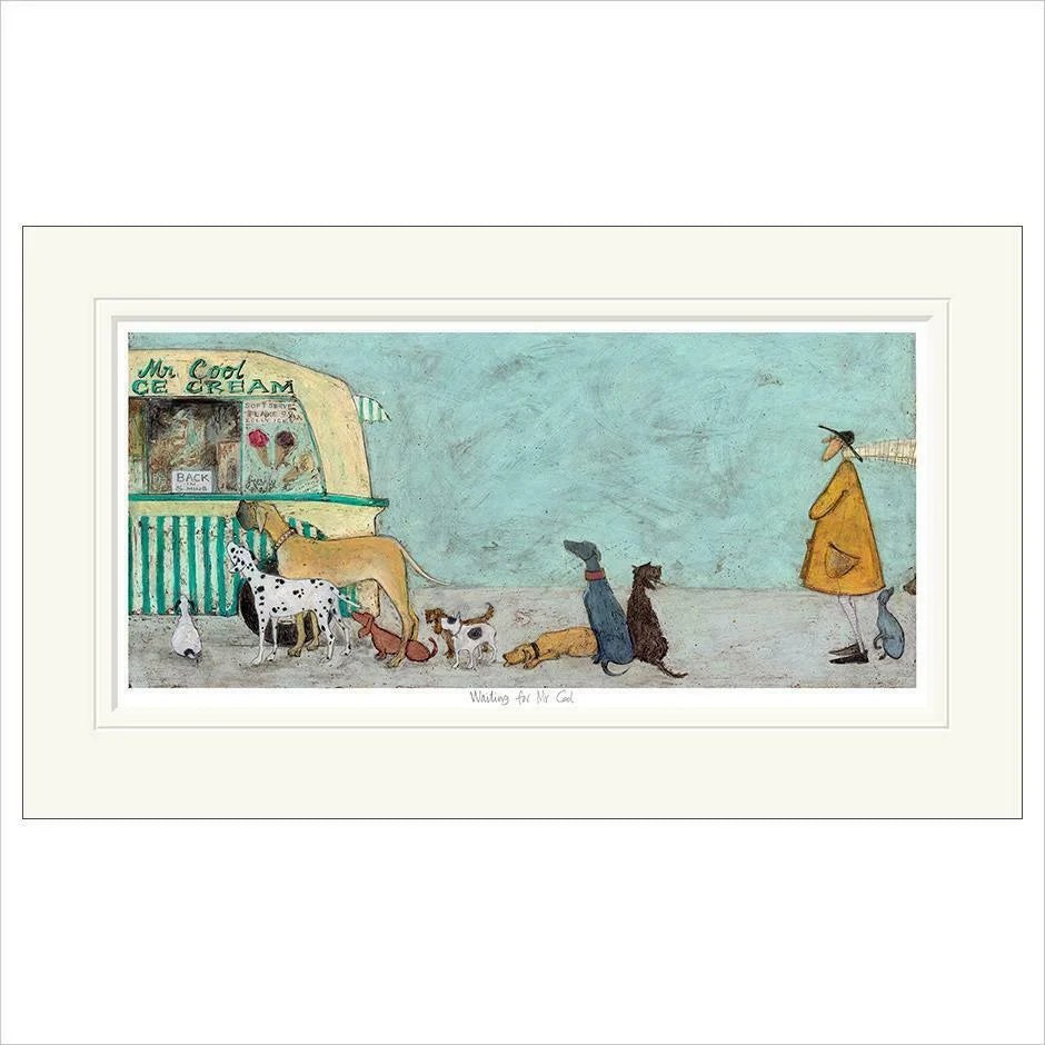 Waiting for Mr Cool Mounted Limited Edition Print by Sam Toft