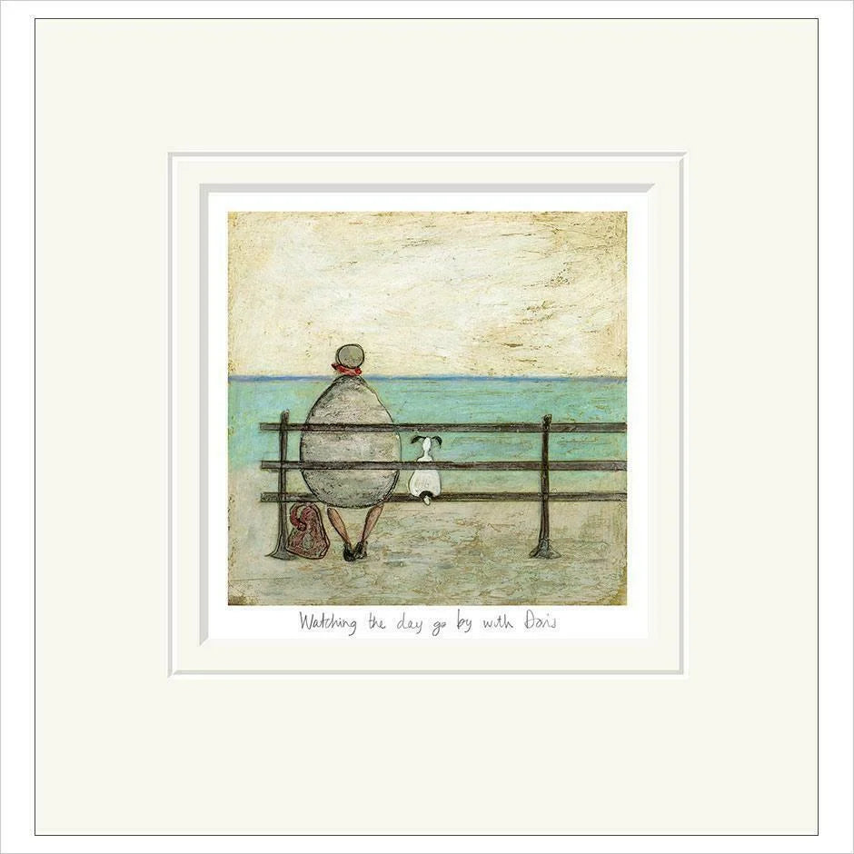 Watching the Day Go By With Doris Mounted Limited Edition Print by Sam Toft