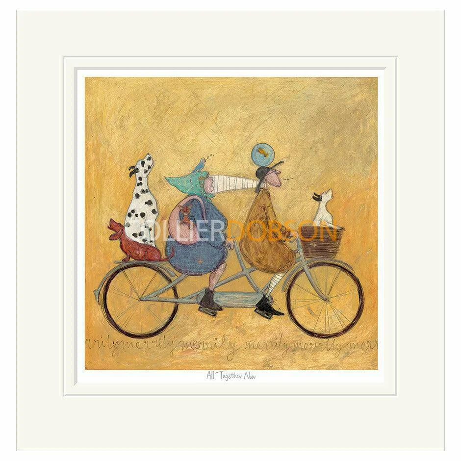 All Together Now Mounted Limited Edition Print by Sam Toft