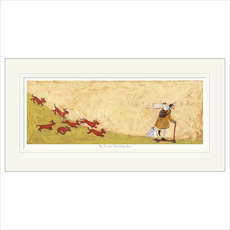The Sandwich Thief Strikes Again Mounted Limited Edition print by Sam Toft
