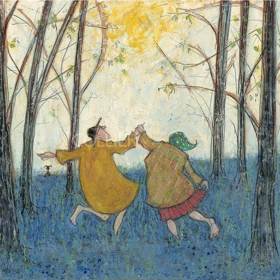 Barefoot in the Bluebells Limited Edition Print by Sam Toft