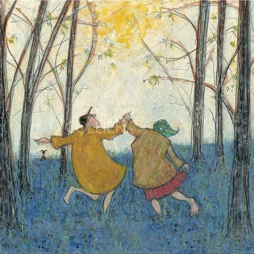 Barefoot in the Bluebells Limited Edition Print by Sam Toft