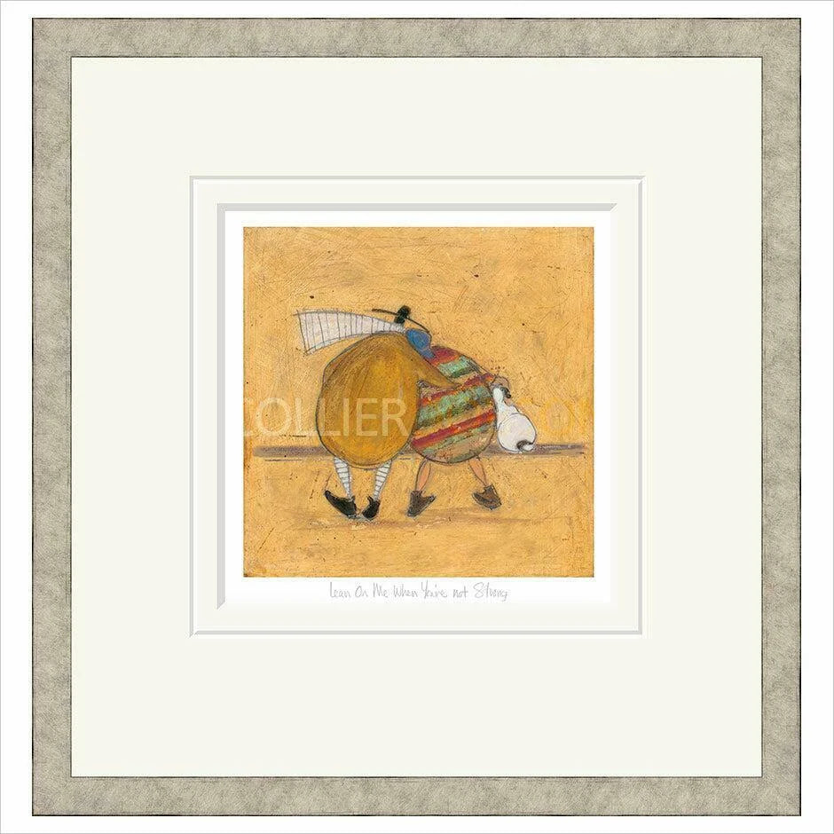 Lean on Me When You're Not Strong Framed Limited Edition Print by Sam Toft