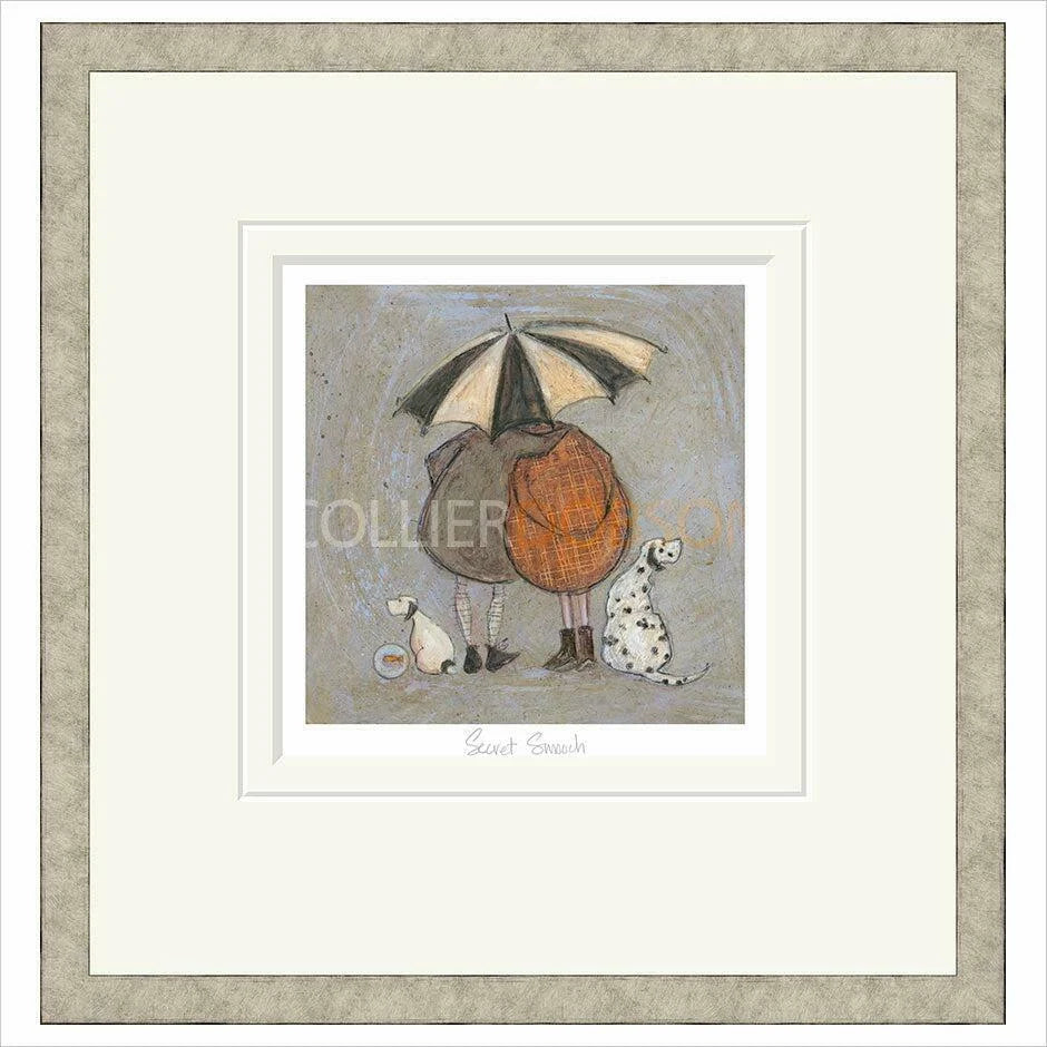 Secret Smooch Framed Limited Edition Print by Sam Toft