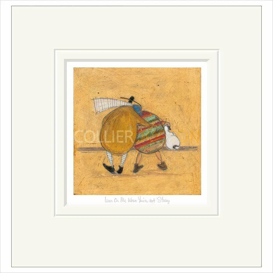 Lean on Me When You're Not Strong Mounted Limited Edition Print by Sam Toft