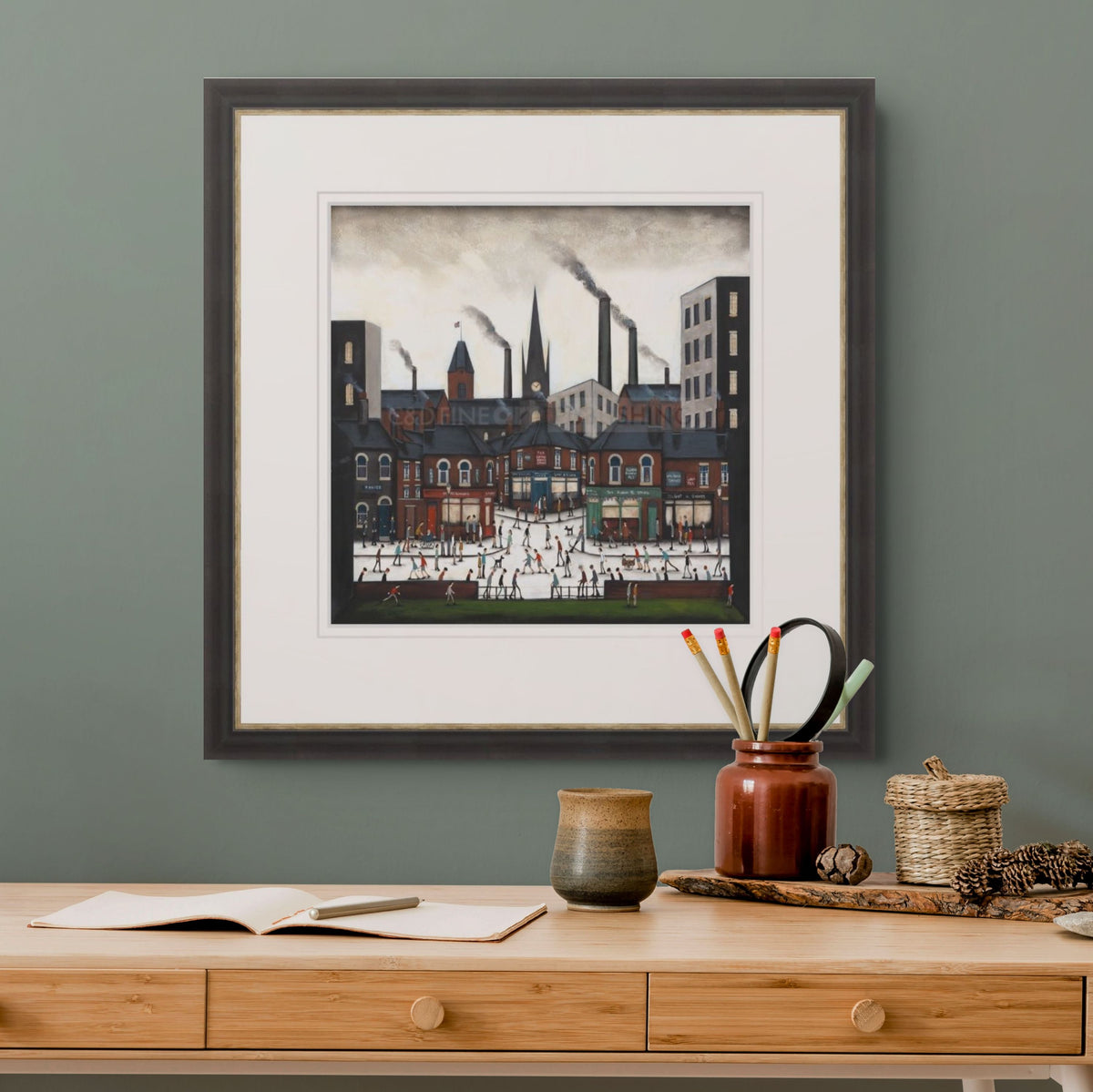 The Heart of the Town by Sean Durkin in a cosy office setting with natural elements